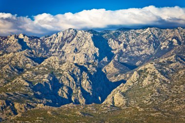 Paklenica national park on Velebit mountain view clipart