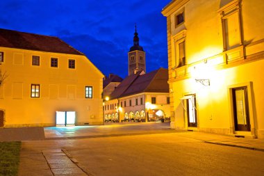 Varaždin Barok kare akşam görünümü