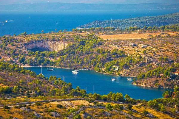 Bobovisca Na Moru village bay — Zdjęcie stockowe