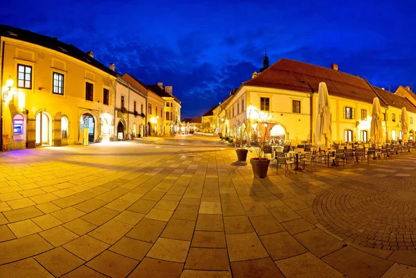 Town of Varazdin central square panorama — Stock Photo, Image