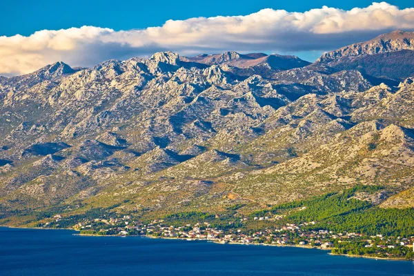 Starigrad Paklenica and Velebit mountain view — Stock Photo, Image