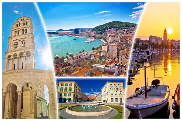 Ciudad de Split postal turística — Foto de Stock