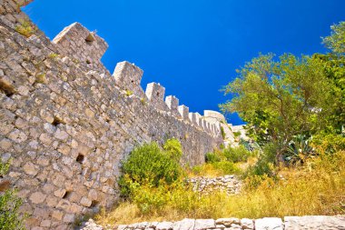 Ünlü Hvar adası duvar görünümü