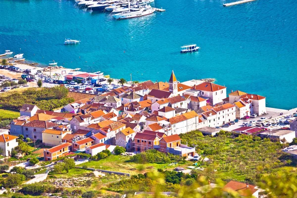 Town of Seget aerial view — Stock Photo, Image