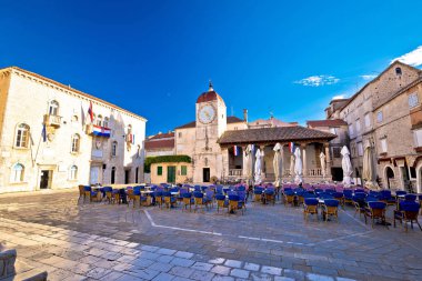 UNESCO Trogir Şehri ana kare görünümü