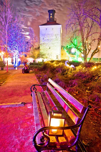 Zagreb bovenstad komst markt in park — Stockfoto