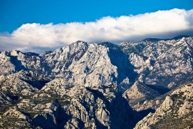 Rough stone desert Velebit mountain peak clipart