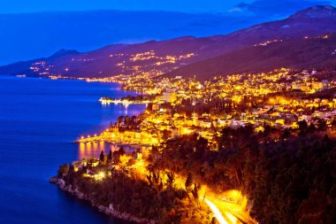 Opatija riviera defne akşam görünümü