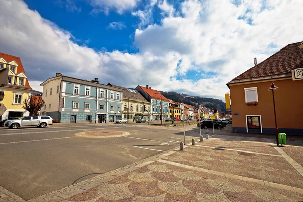 Bad sankt Leonhard im Lavanttal colorful streetscape — Stok fotoğraf