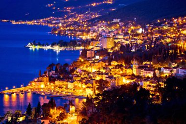 Opatija riviera defne akşam görünümü
