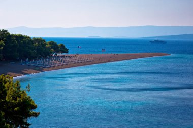 Ünlü Zlatni Rat Plajı Brac Island view '