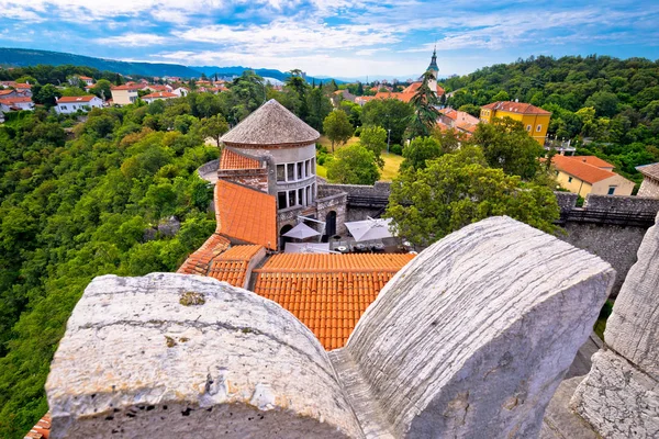 Trsat sanctuary in Rijeka view — Stock Photo, Image