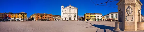 Central square in Palmanova panoramic view, Stock Picture