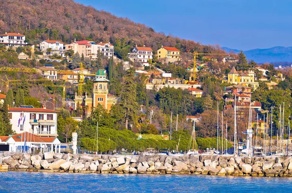 Opatija marina en Icici vista panorámica — Foto de Stock