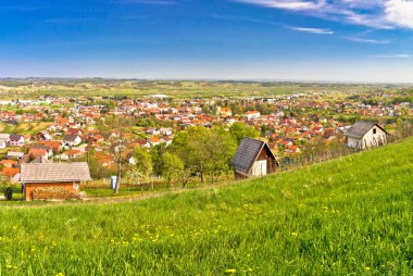Ivanec kasaba panorama yeşil Hills