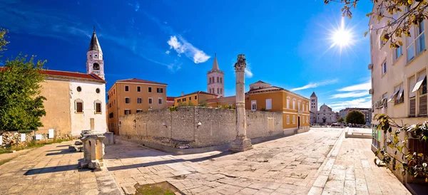 Oude monumenten van Zadar weergave — Stockfoto