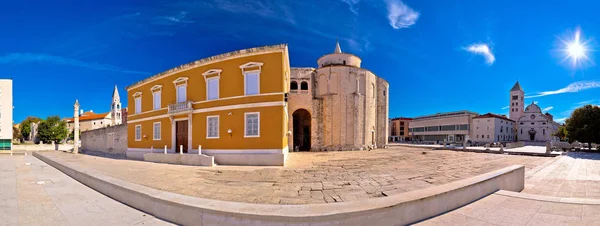 Zadar historischen Platz Panoramablick — Stockfoto