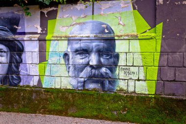 İmparator Franz Joseph ben duvar graffitti 