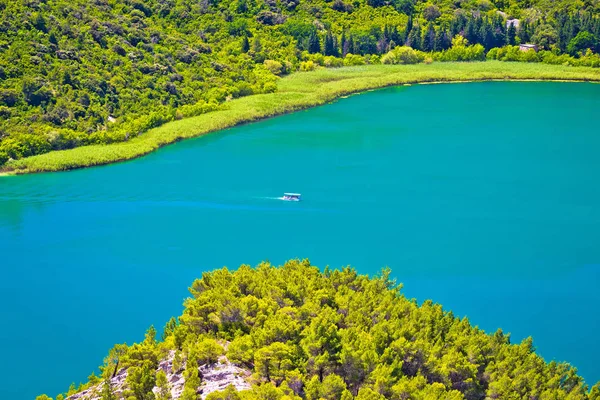 Pohled na národní park Krka river — Stock fotografie