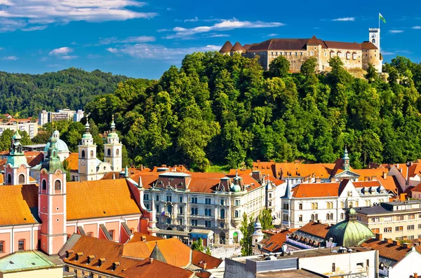 Stadt Ljubljana Rundblick — Stockfoto