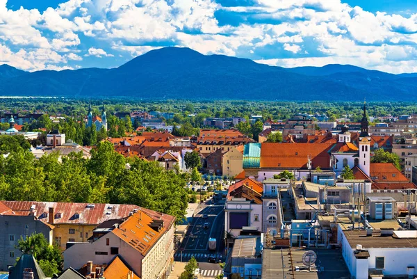 Stadt Ljubljana Rundblick — Stockfoto