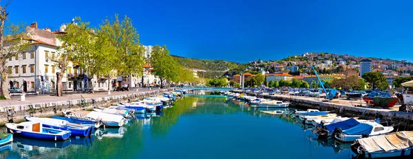 Rivière Rjecina à Rijeka vue panoramique — Photo