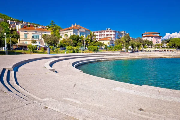 Város Opatija waterfront megtekintése — Stock Fotó