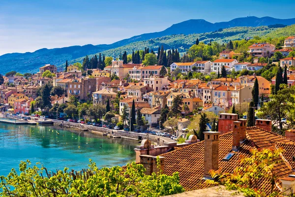 Città di Volosko vista sul mare — Foto Stock