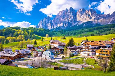 Alps landscape in Cortina D' Ampezzo clipart