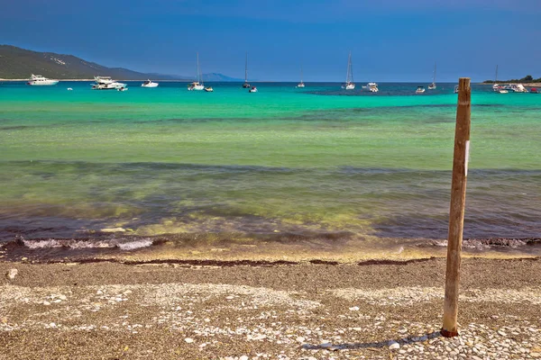 Sakarun turquoise strand op Dugi otok-island — Stockfoto