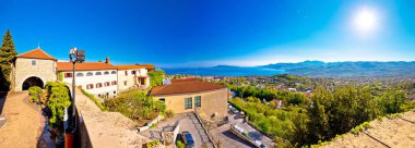 Bay panoramik kent Kastav ve Kvarner