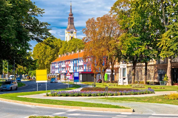 Kasaba virovitica sokak görünümü — Stok fotoğraf
