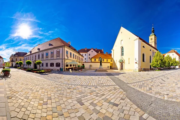 Varaždin Barok şehir kare panoramik görünüm