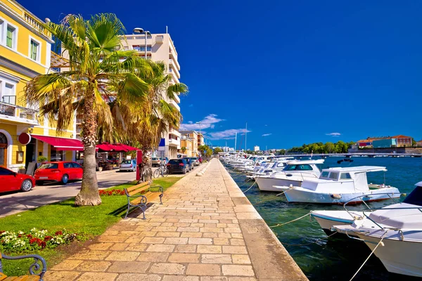 Miasto Zadar Zobacz waterfront — Zdjęcie stockowe