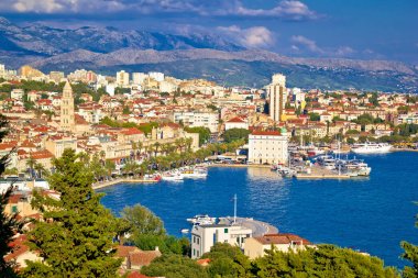 muhteşem split waterfront hava panorama