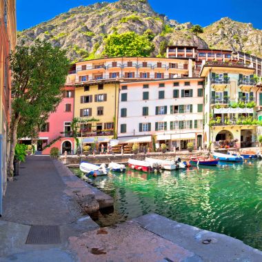 Bir Limone sul Garda turkuaz panoramik liman