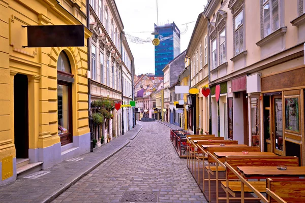 Zagreb Radiceva street advent view — Stock Photo, Image