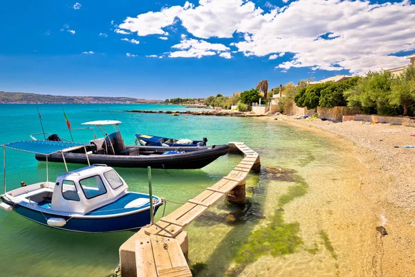 Kastel Stafilic vista sulla spiaggia turchese — Foto Stock