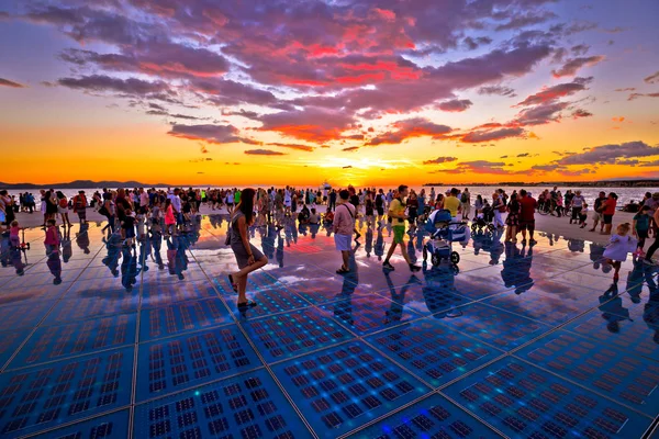 Ciudad de Zadar Saludos al sol hito —  Fotos de Stock