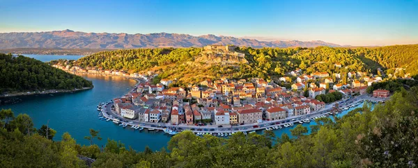 Novigrad dalmatinski bucht panorama — Stockfoto