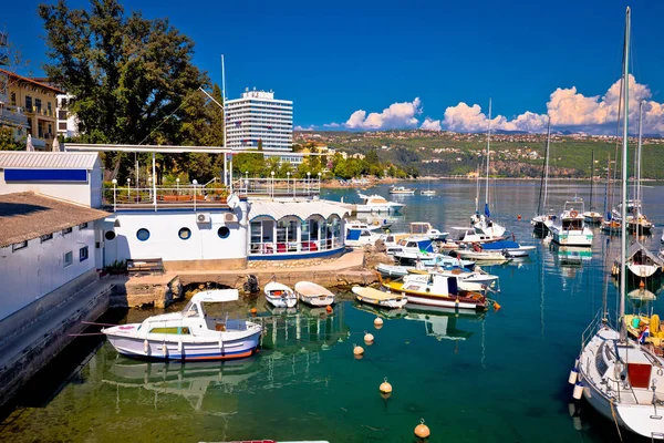 Liman ve waterfront Opatija görüntülemek — Stok fotoğraf