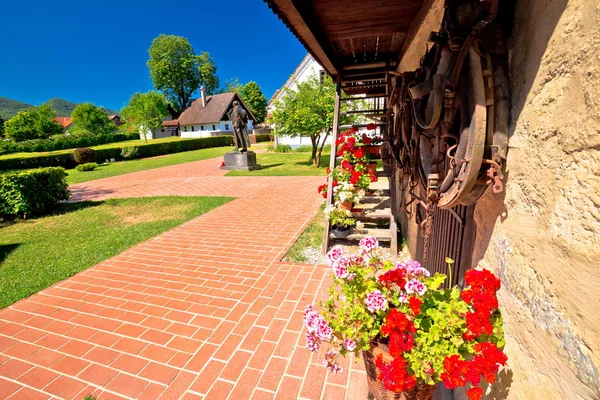 Village of Kumrovec and Josip Broz Tito birth house view — Stock Photo, Image