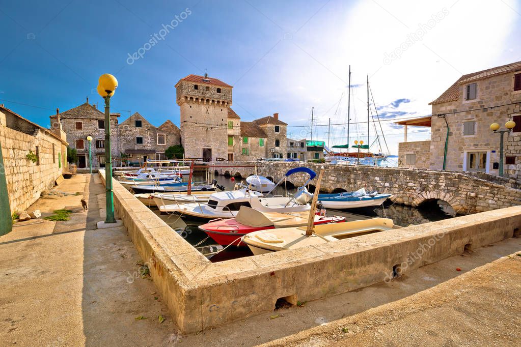 Kastel Gomilica old town on the sea near Split