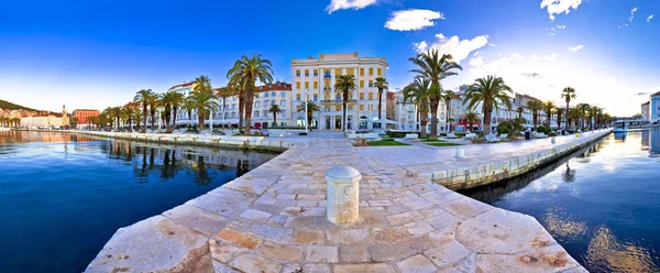 Split waterfront panoramic view from pier — Stock Photo, Image