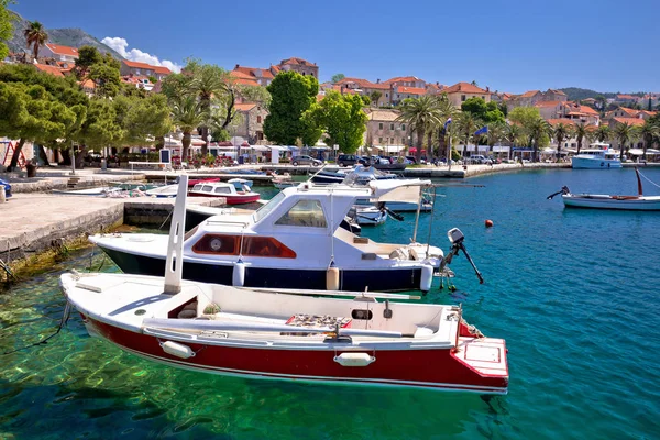 Turquoise waterfront of Cavtat view — Stock Photo, Image