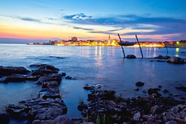 Umag liman kenti ve sahil manzarası
