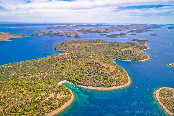 Fantastiska Kornati Islands nationalpark utsikt över skärgården — Stockfoto