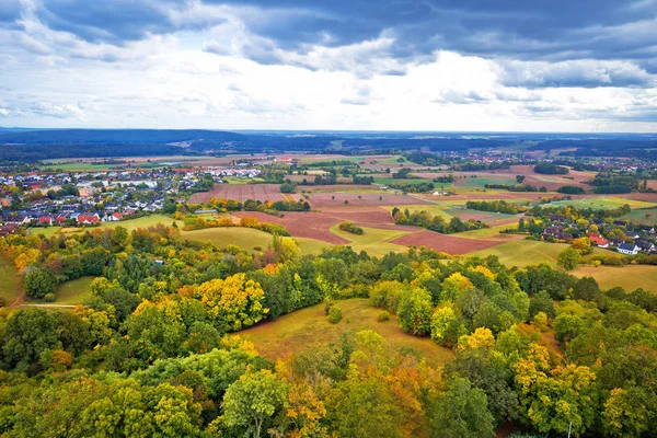 Bamberg. Deutschland Landschaft von der Burg Altenberg, grün nat — Stockfoto