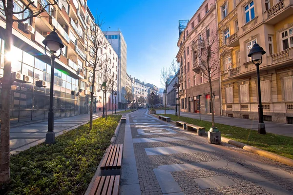 Belgrado Ruas Cobertas Histórica Cidade Beograd Entrar Vista Capital Sérvia — Fotografia de Stock