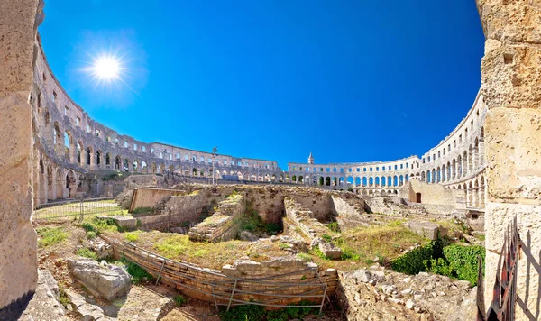 Arena Pula Ancient Ruins Roman Amphitheatre Pula Istria Region Croatia — Stock Photo, Image